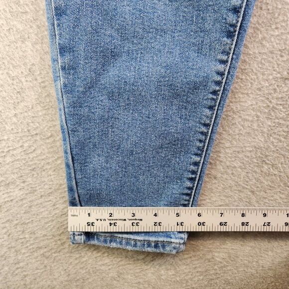 Levis Silvertab Jeans Womens 27 Blue Mom Jean Distressed Tapered High Rise VTG - Picture 12 of 16